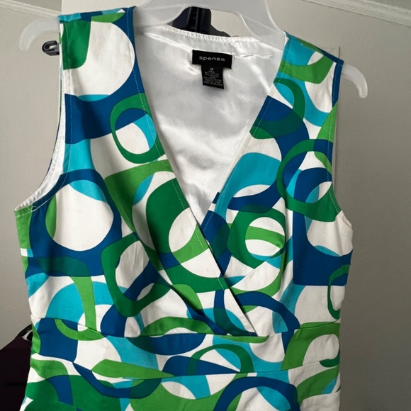 Spense Mid Length Multi Color Dress Size 10 - Picture 4 of 11